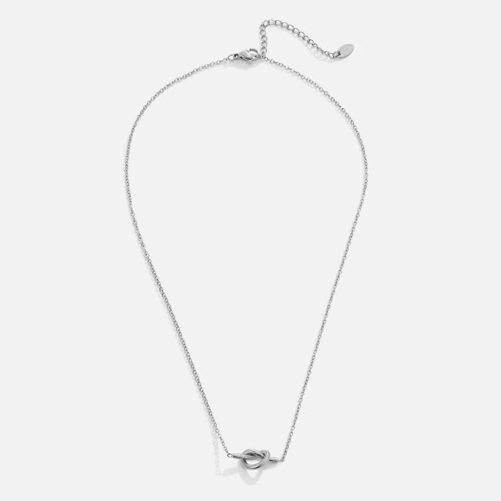 Adela Knot Silver Necklace - Image 3