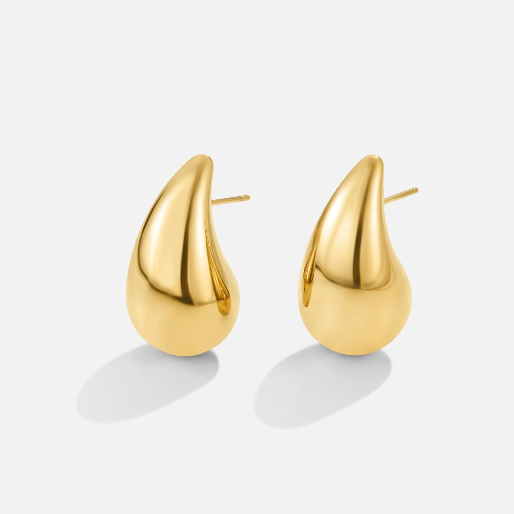 Amara Gold Teardrop Earrings - Image 4