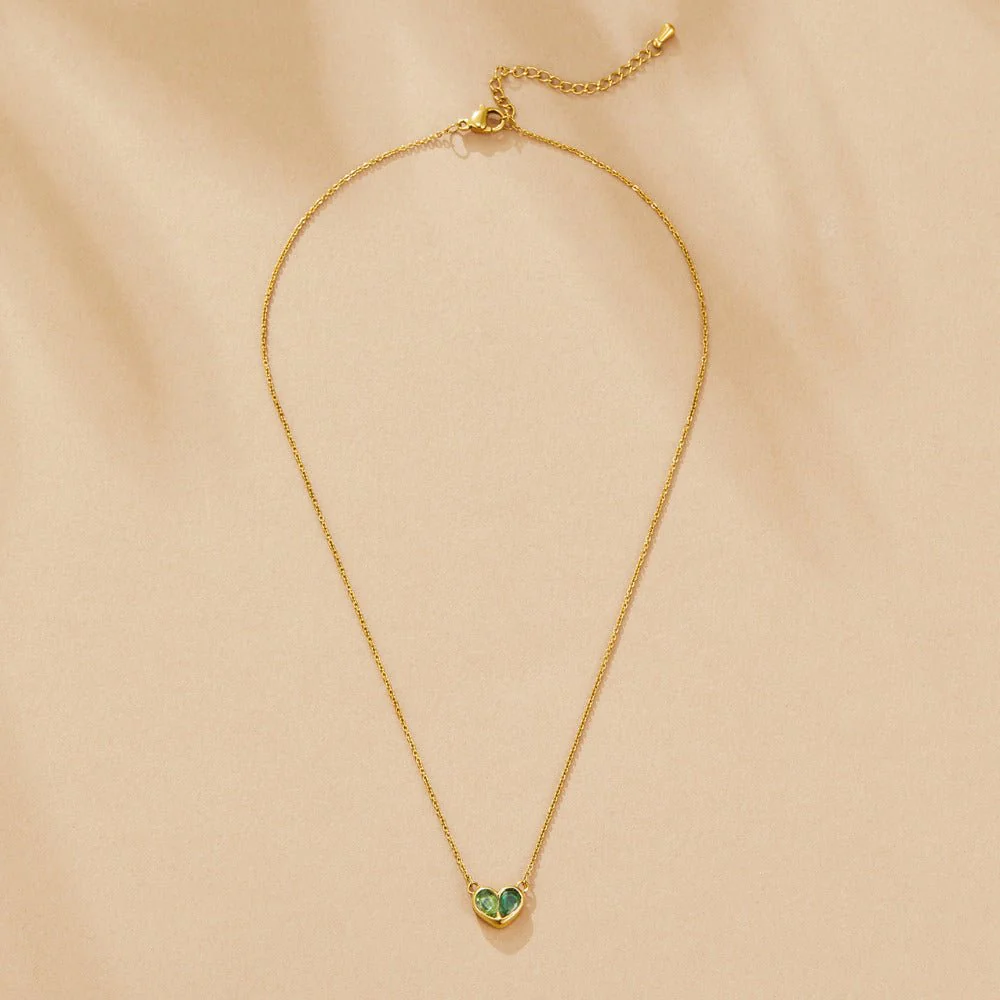 Amore Crystal Heart Necklace - Image 3