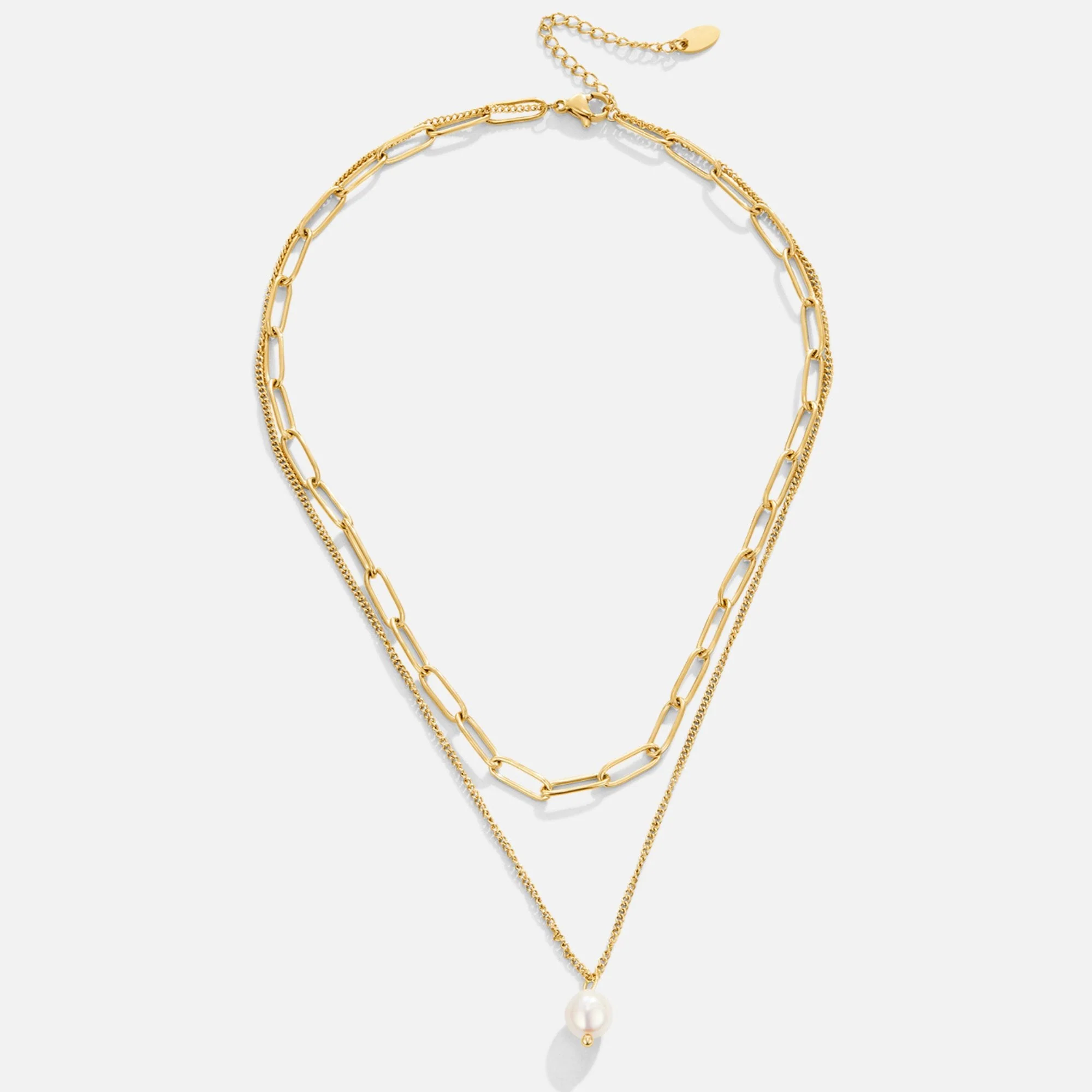 Angela Pearl Gold Necklace - Image 3