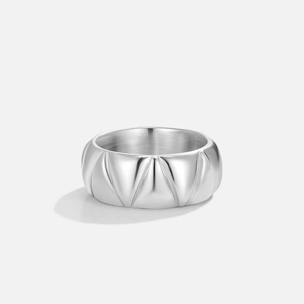 Anika Chunky Silver Ring - Image 3