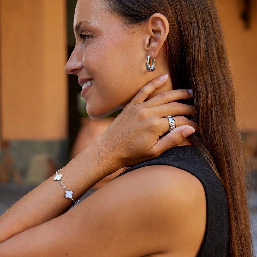 Anika Chunky Silver Ring - Image 4