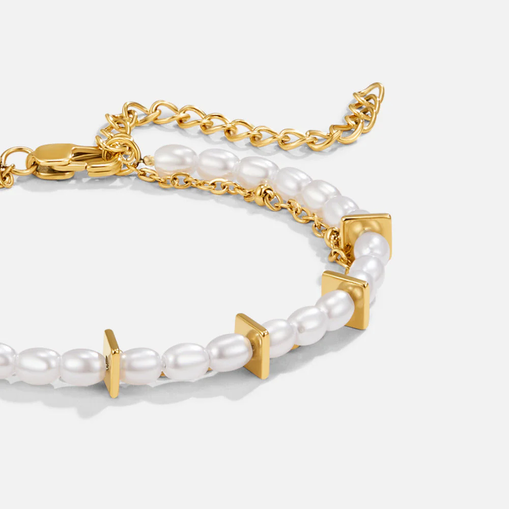 Aria Layered Pearl Bracelet - Image 4