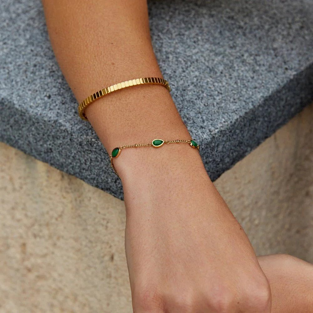 Arizona Green Stone Bracelet - Image 5