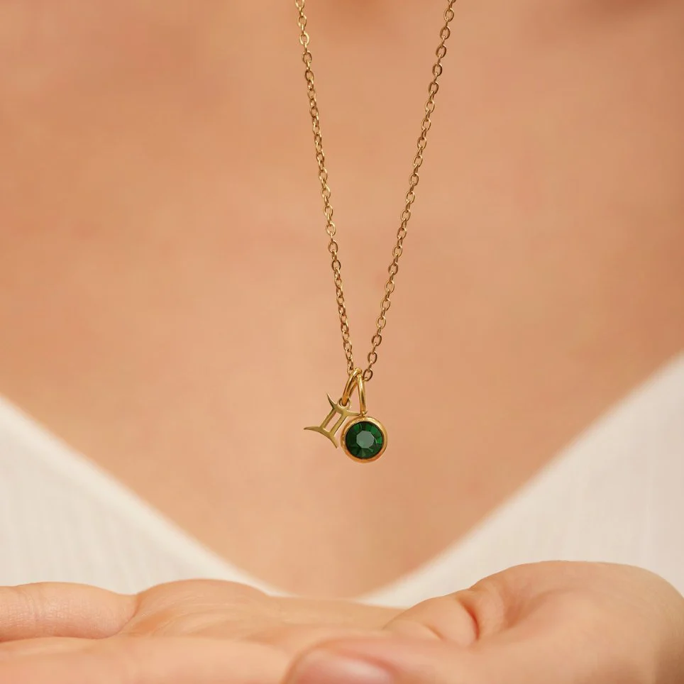 Astria Zodiac Birthstone Necklace - Image 3