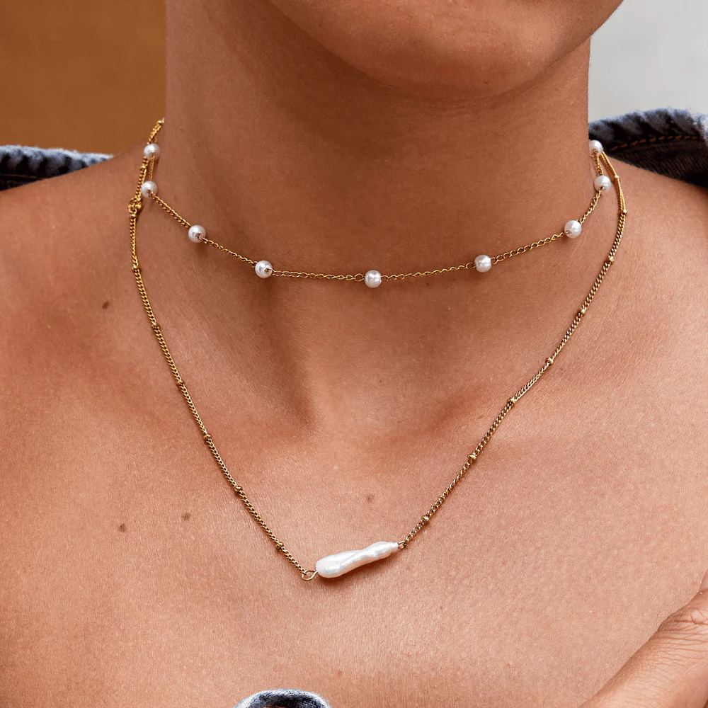 Atasha Baroque Pearl Necklace - Image 2