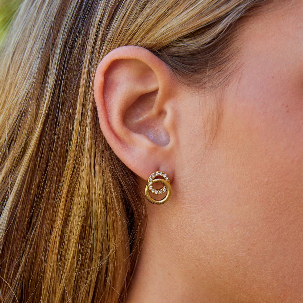 Aurea Entwined Hoop Earrings - Image 2