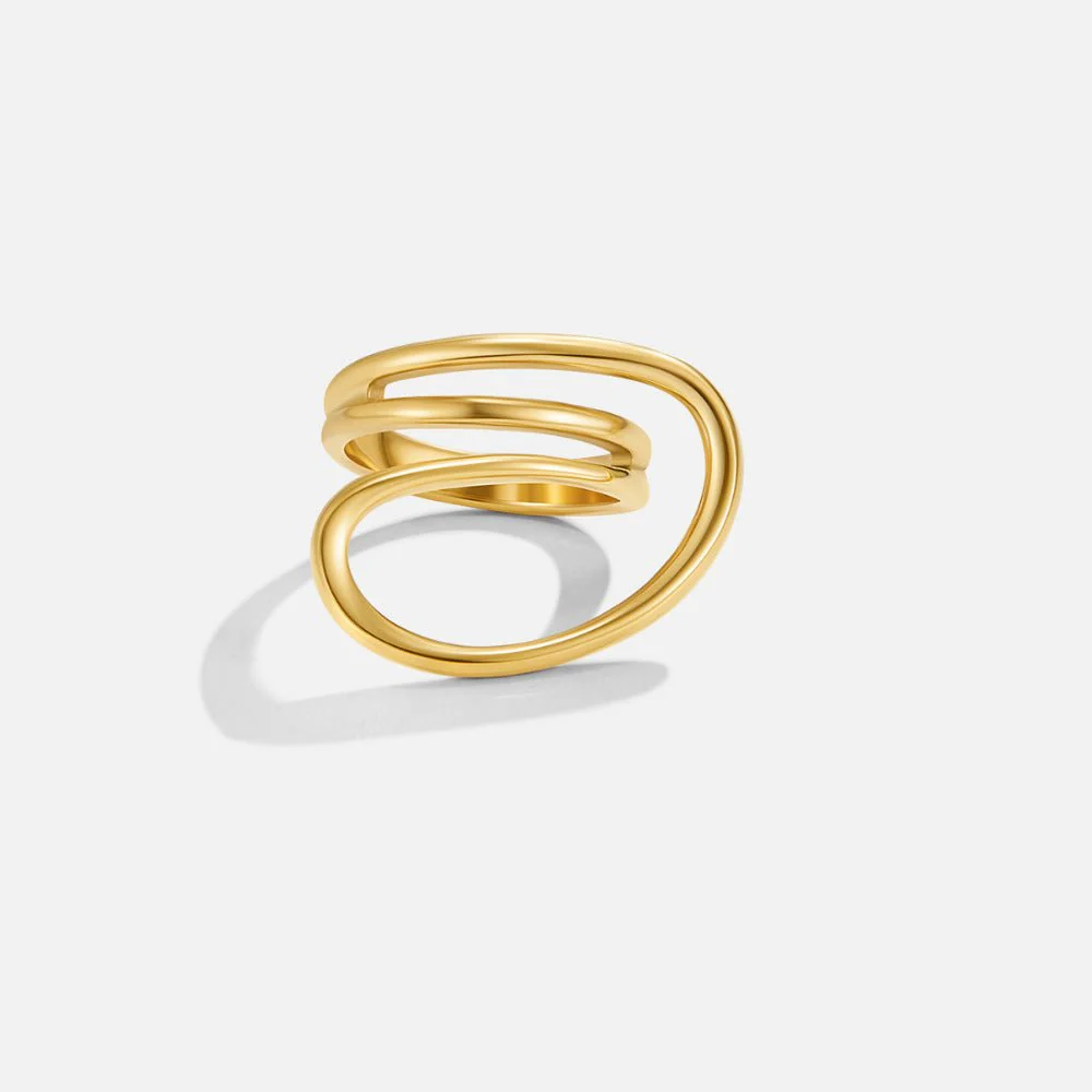 Ava Twisted Wave Ring - Image 4