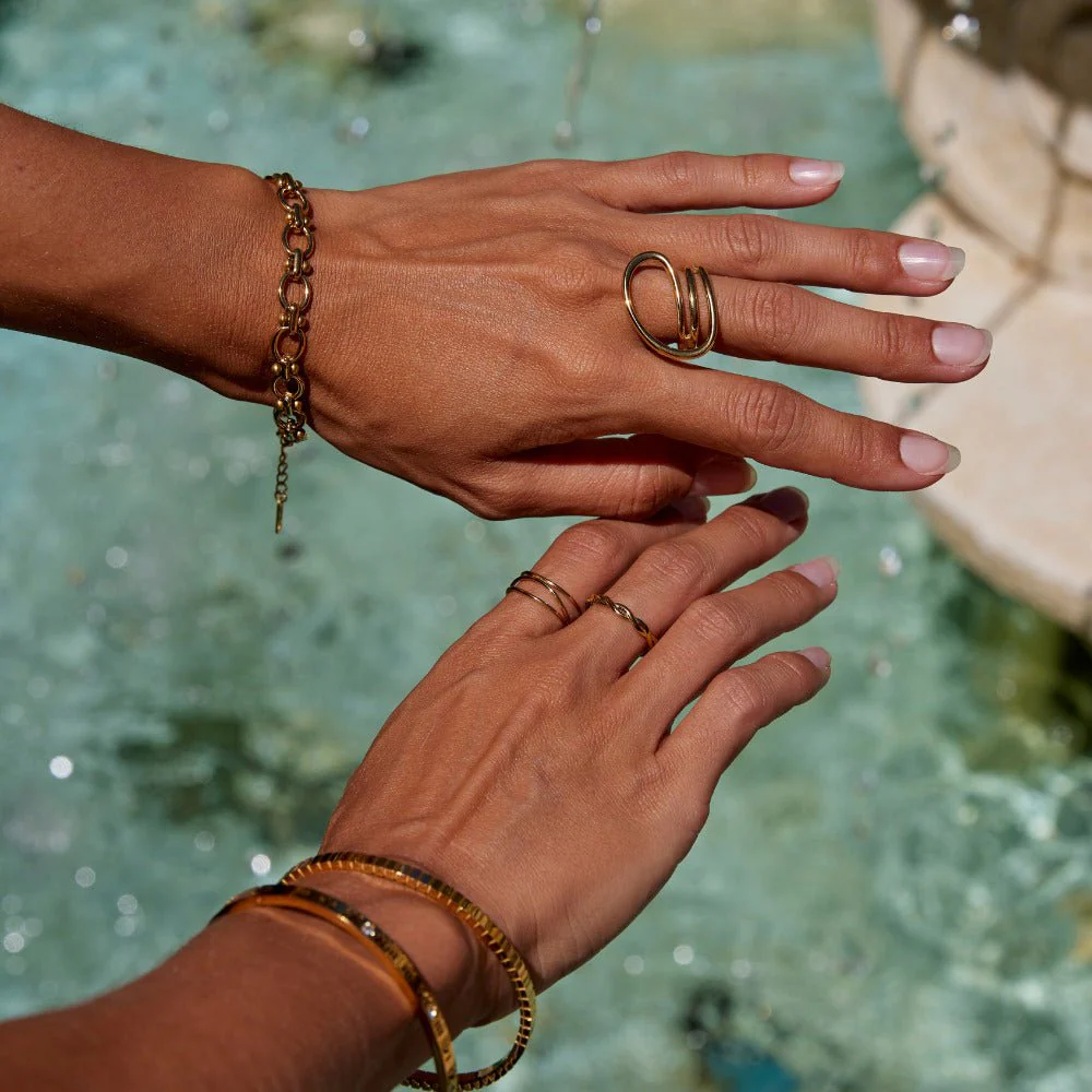 Ava Twisted Wave Ring - Image 6