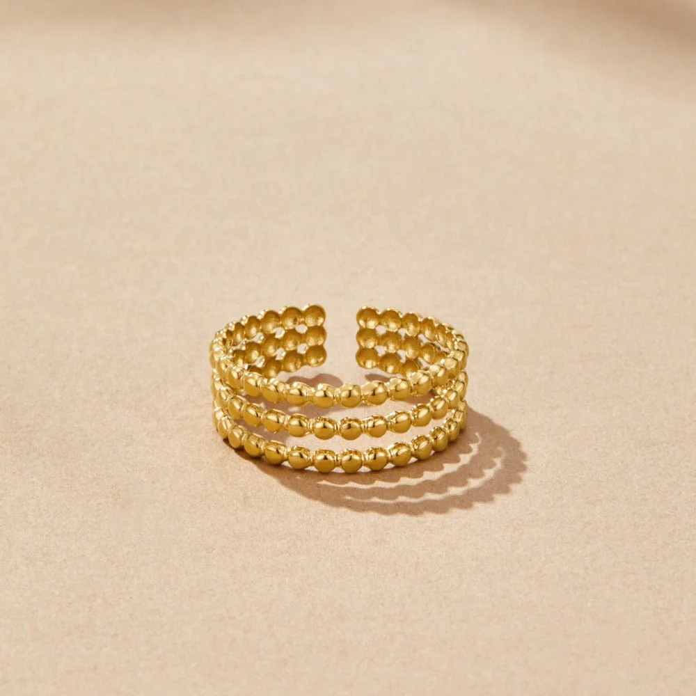 Beaded Ohio Gold Ring - Image 3