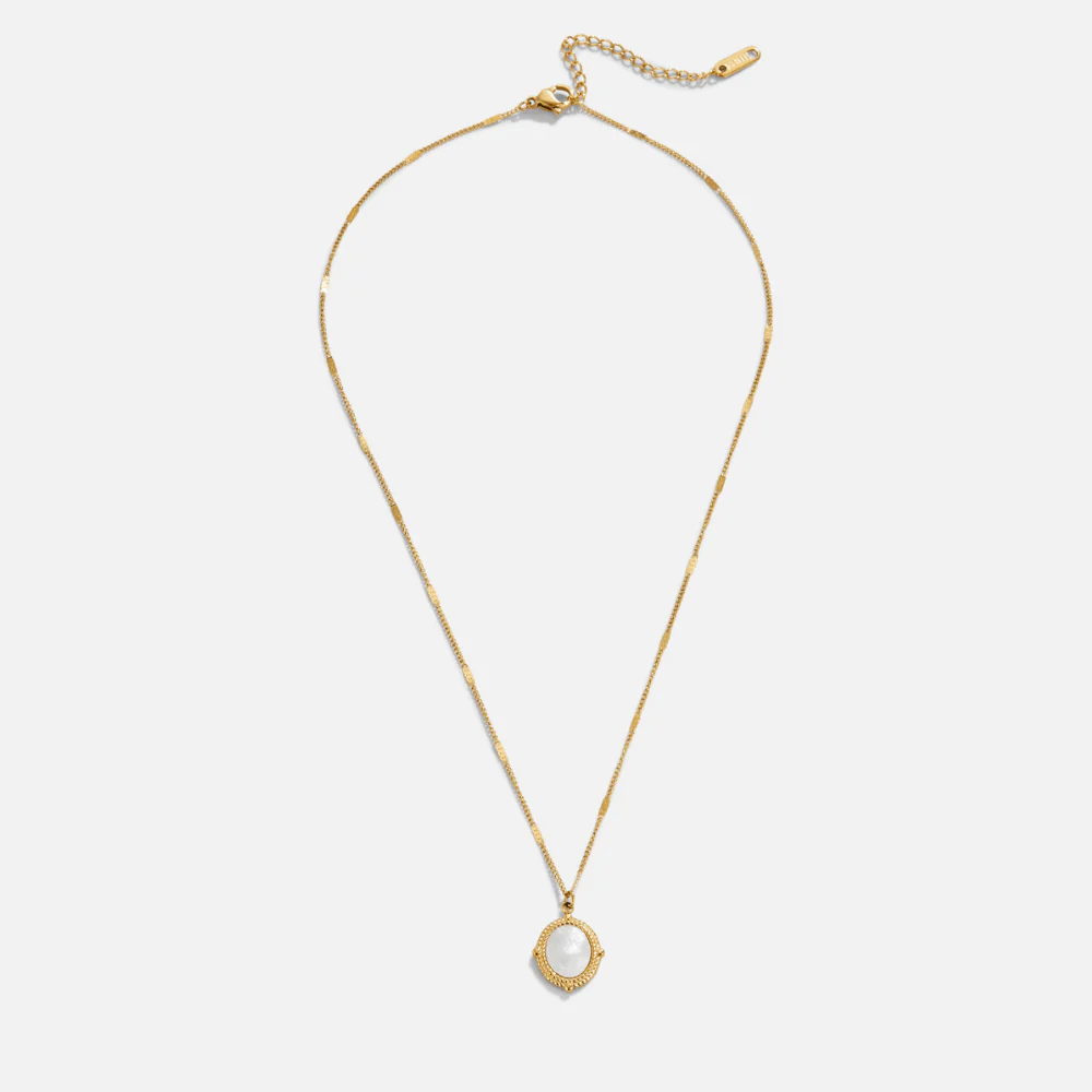 Bela Pearl Shell Pendant Necklace - Image 4