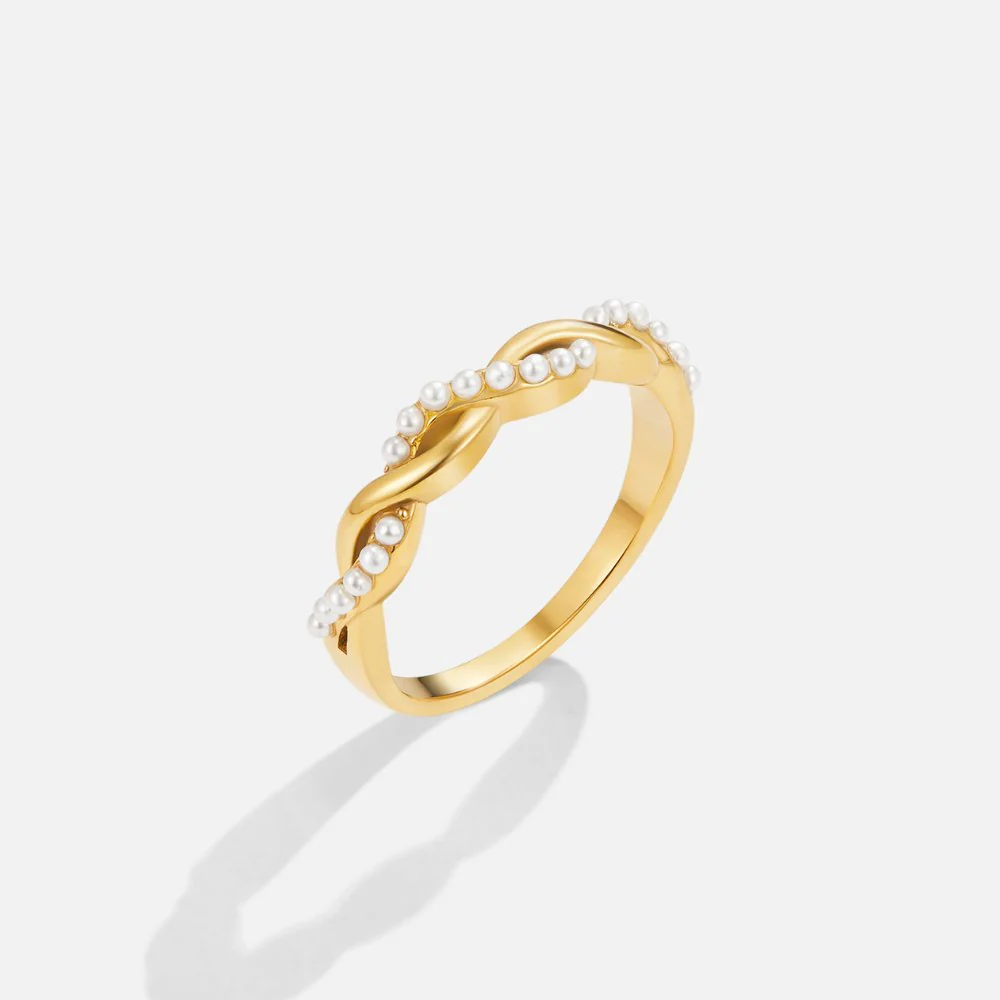 Bella Twist Pearl Ring - Image 3