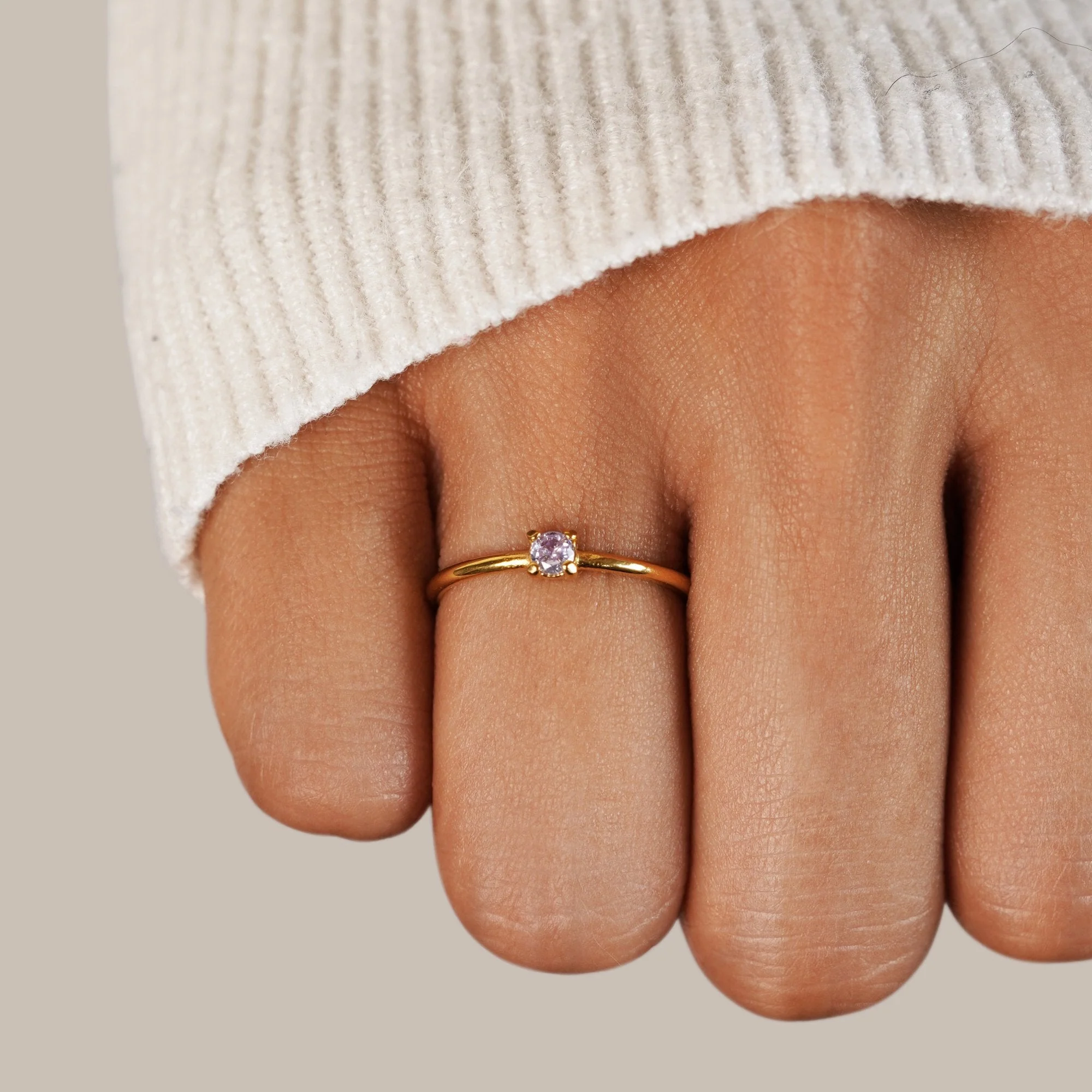 Birthstone 18K Gold Rings - Image 15