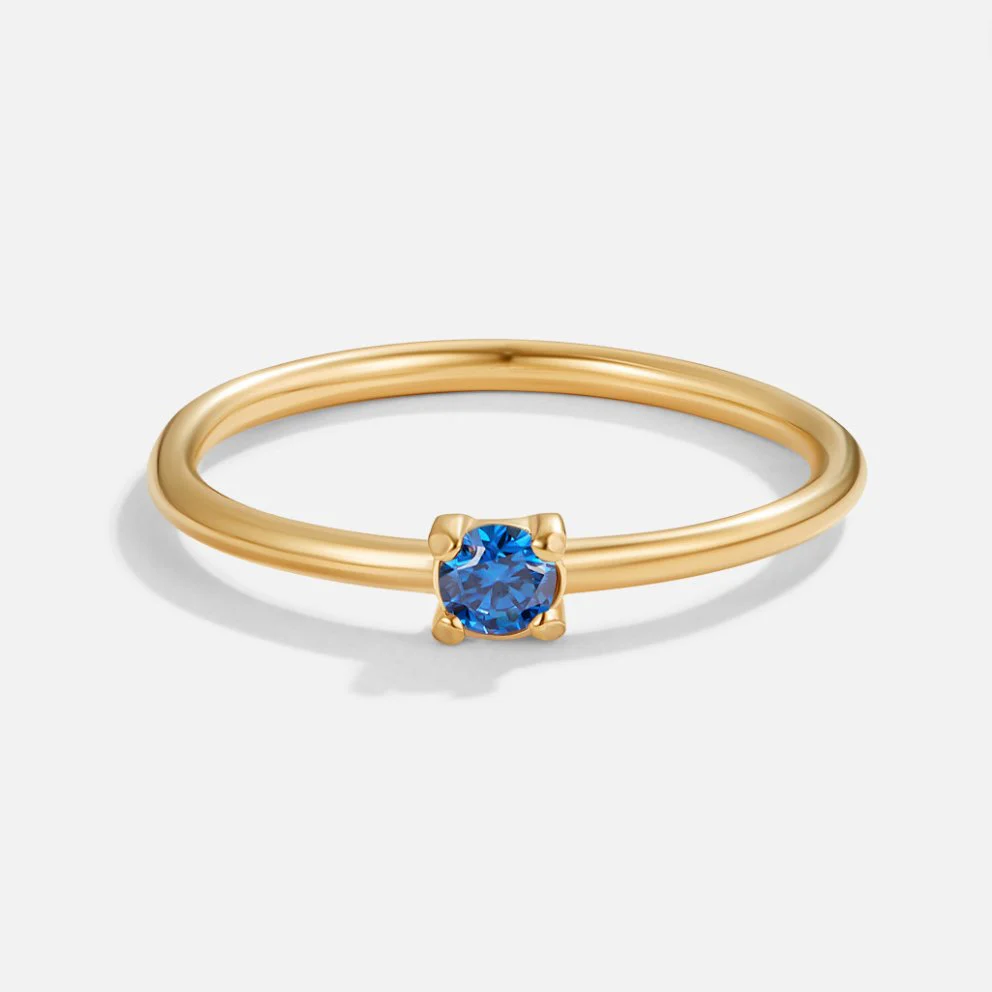 Birthstone 18K Gold Rings - Image 20