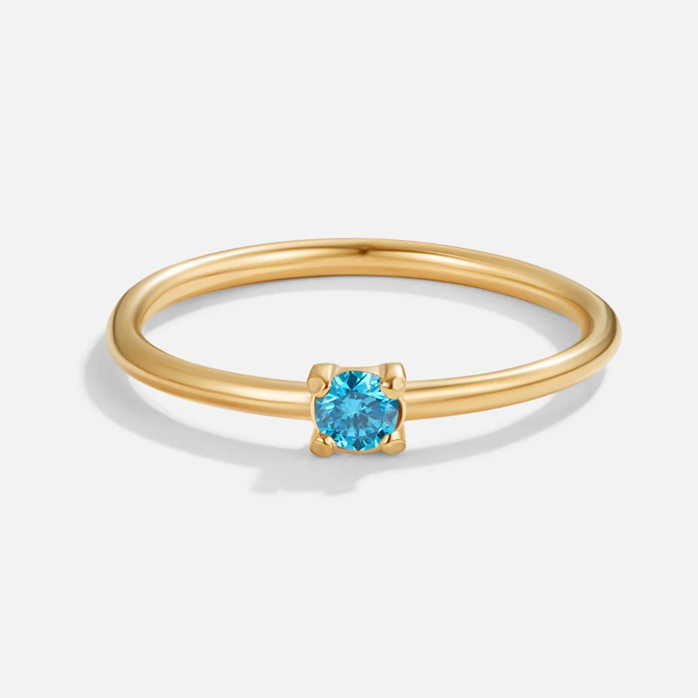Birthstone 18K Gold Rings - Image 26