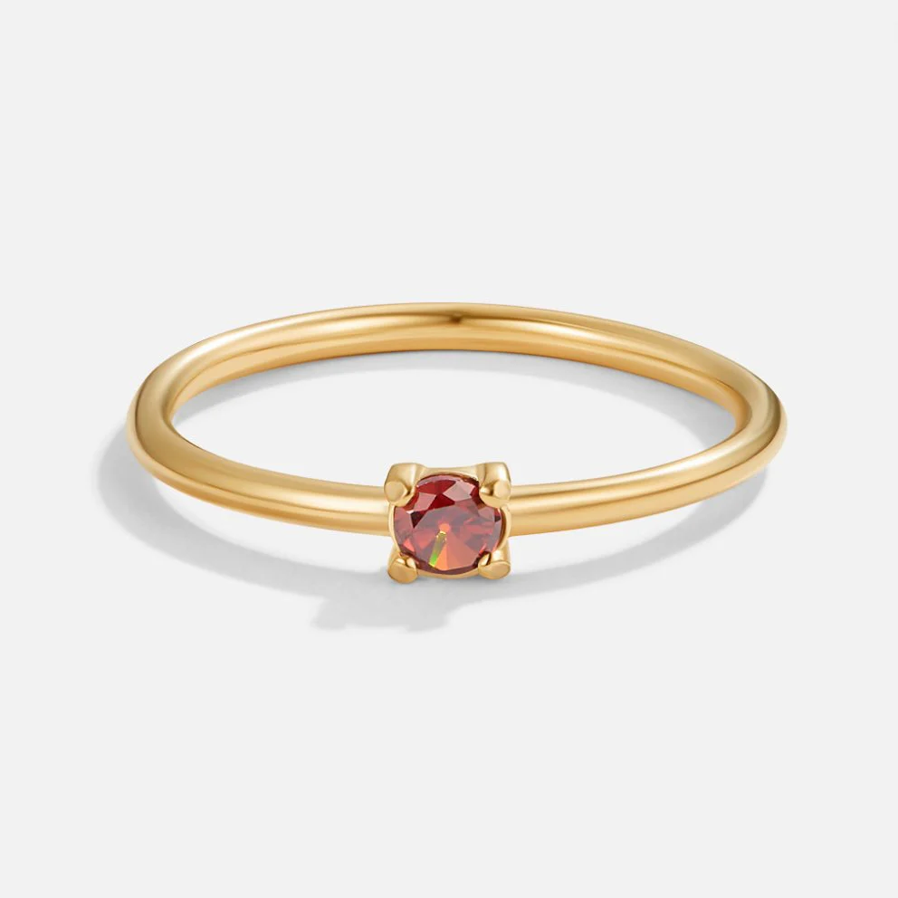 Birthstone 18K Gold Rings - Image 4