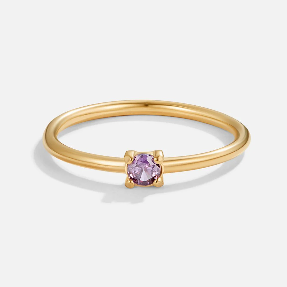 Birthstone 18K Gold Rings - Image 6