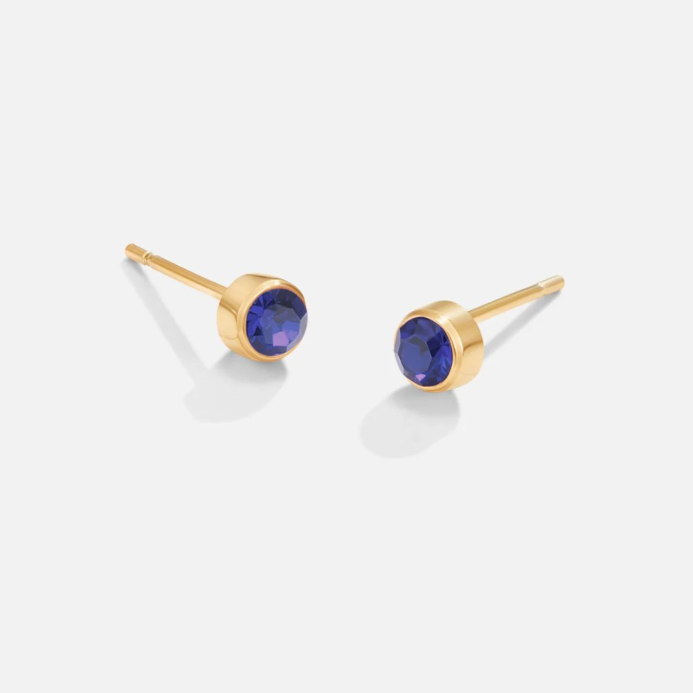 Birthstone Stud Earrings - Image 11