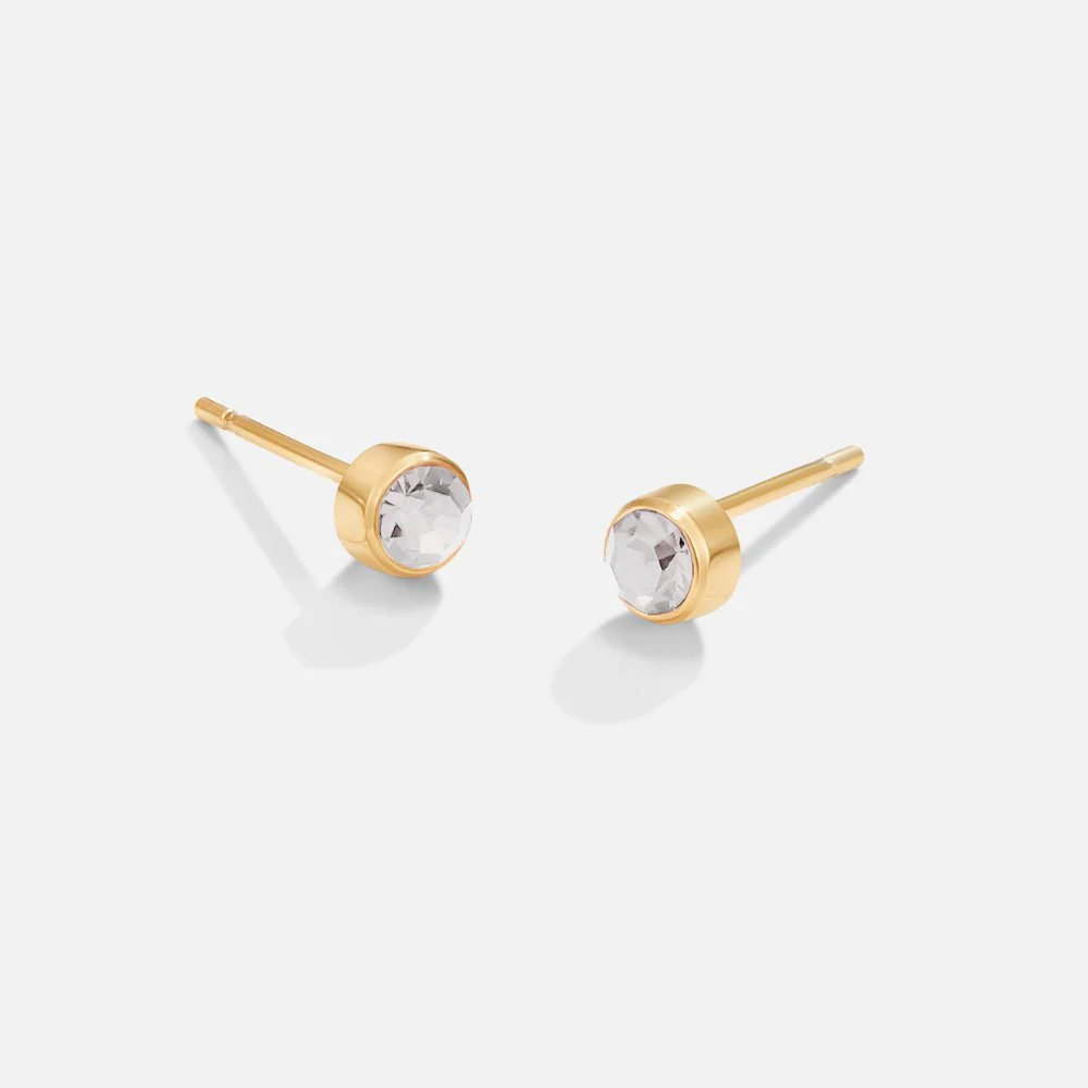 Birthstone Stud Earrings - Image 7