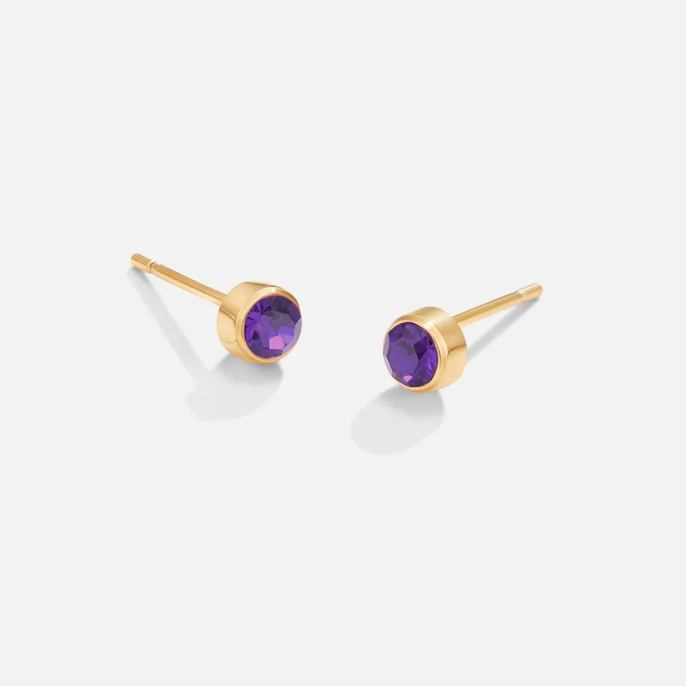 Birthstone Stud Earrings - Image 9