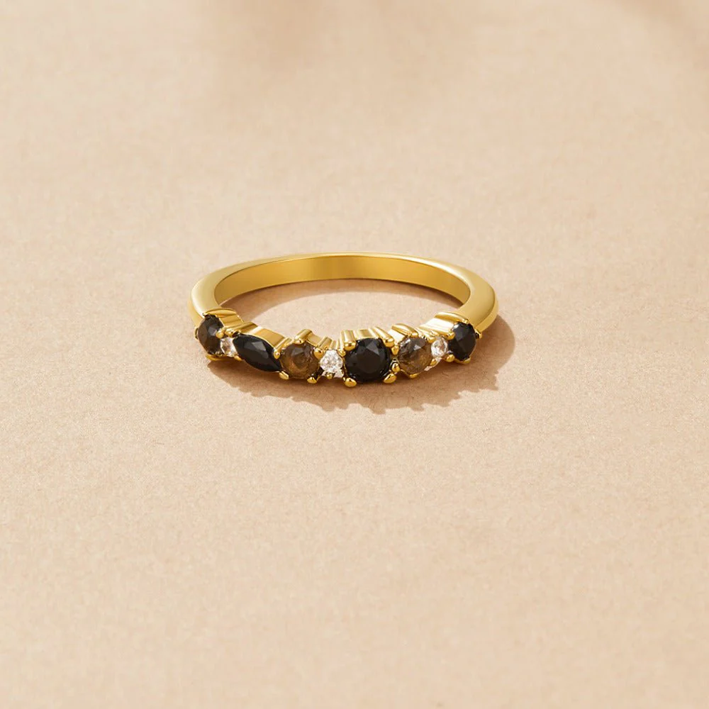 Black Obsidian Eternity Ring - Image 3