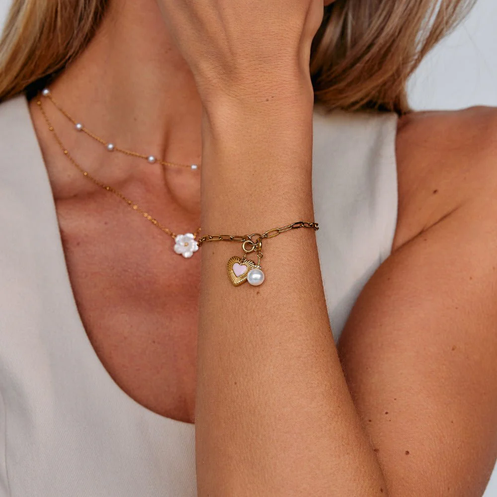 Blush Gold Heart Charm - Image 6
