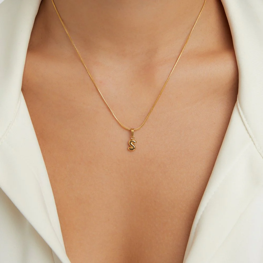 Bubble Letter Necklace - Image 3