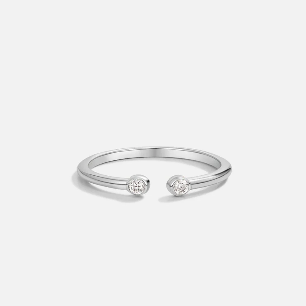 Cali Silver Crystal Ring - Image 3