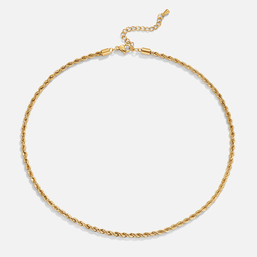 Calla Gold Twisted Chain Necklace - Image 4