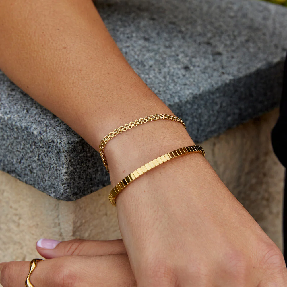 Capri Gold Chain Bracelet - Image 2