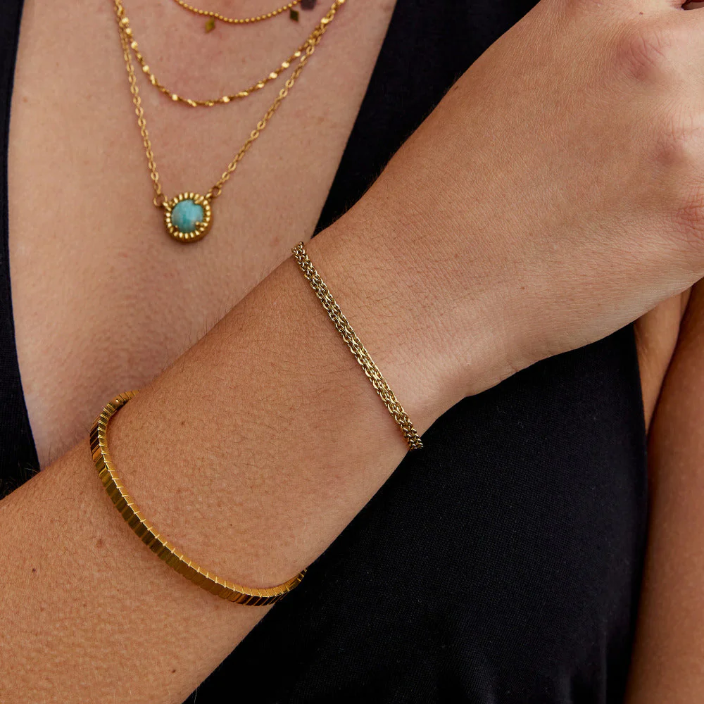 Capri Gold Chain Bracelet - Image 5