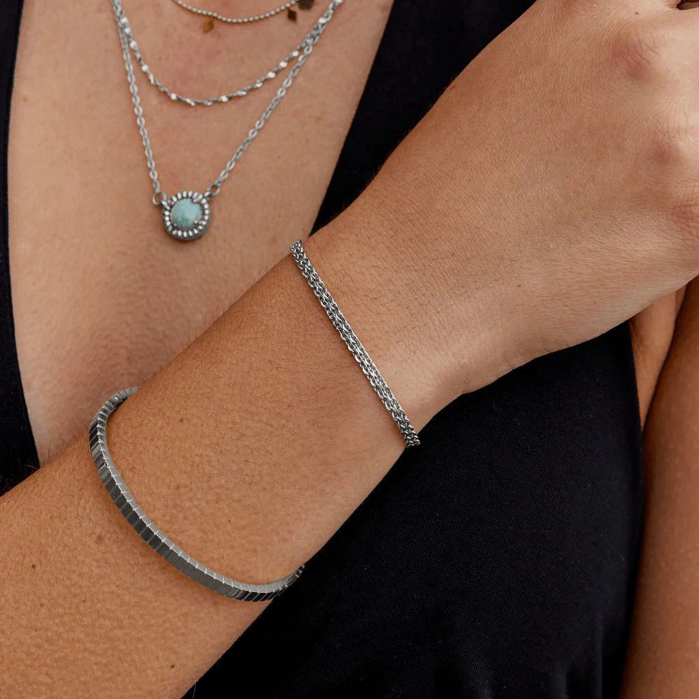 Capri Silver Chain Bracelet - Image 2