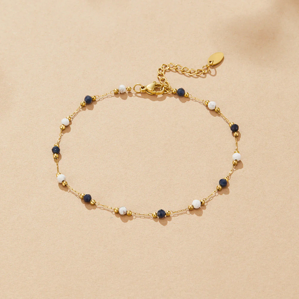 Lulu Natural Stone Anklet - Image 2