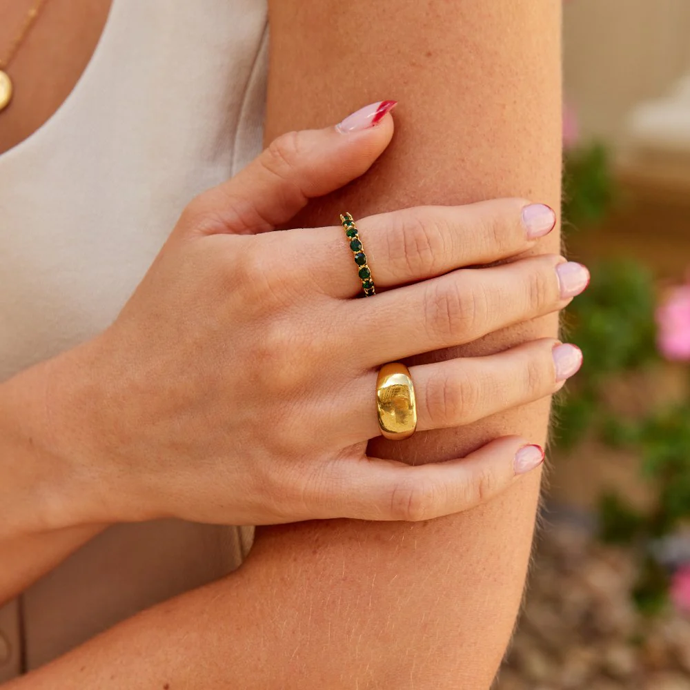 Celia Chunky Gold Ring - Image 2