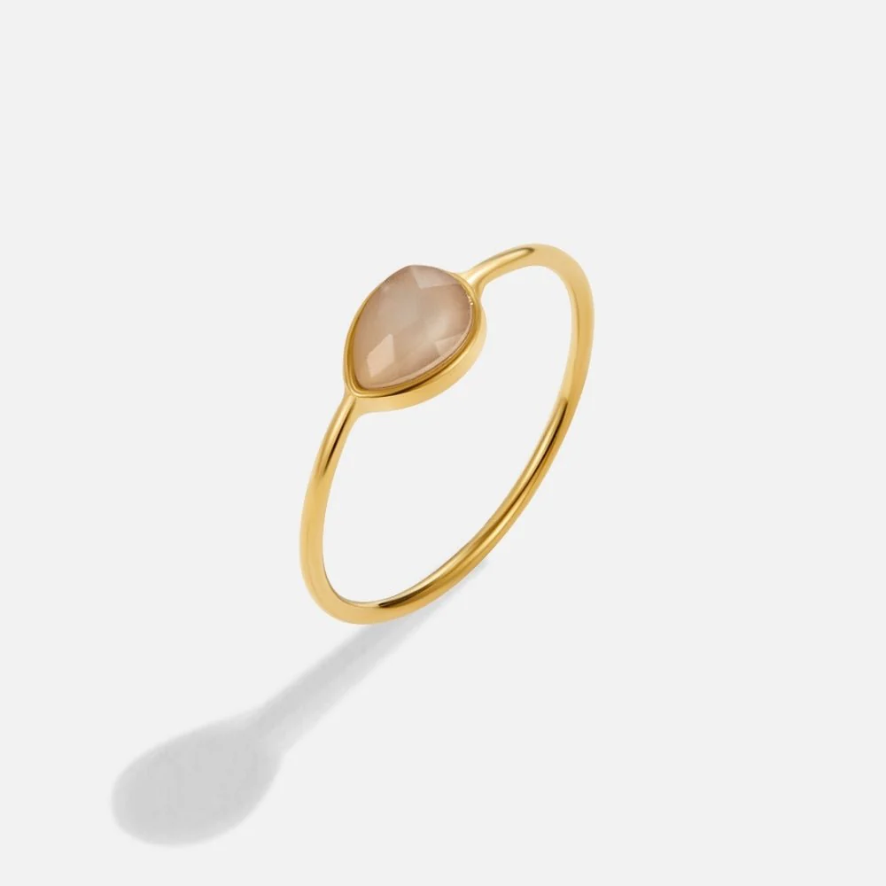 Clara Teardrop Stone Ring - Image 4