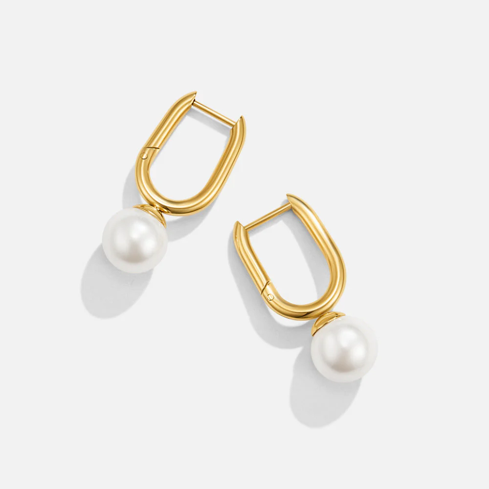 Cora Pearl Hoop Earrings - Image 3