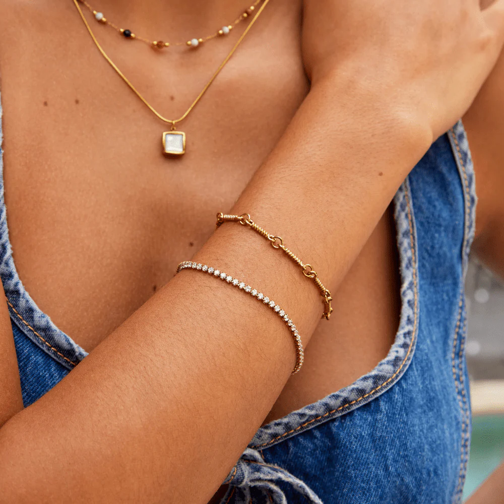 Cordelia Gold Tennis Bracelet - Image 2
