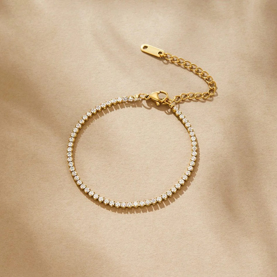 Cordelia Gold Tennis Bracelet - Image 3