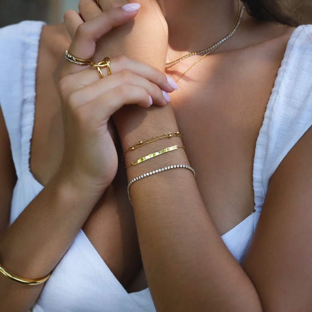 Cordelia Gold Tennis Bracelet - Image 4