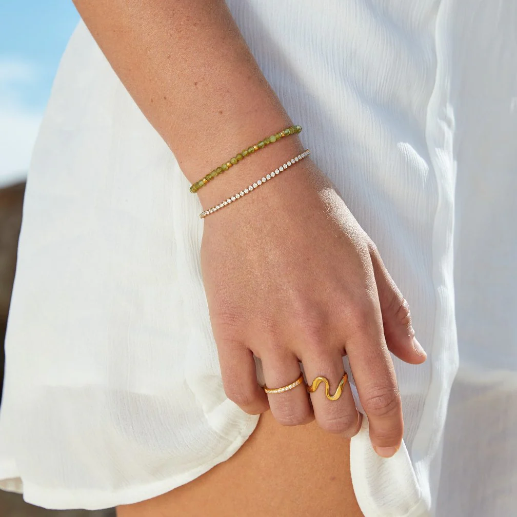 Cordelia Gold Tennis Bracelet - Image 7