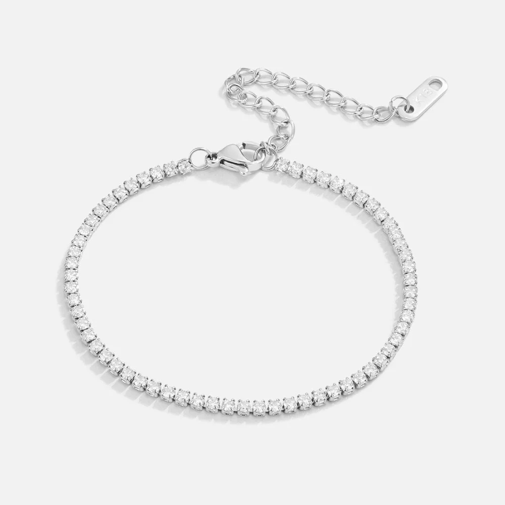 Cordelia Silver Tennis Bracelet - Image 3
