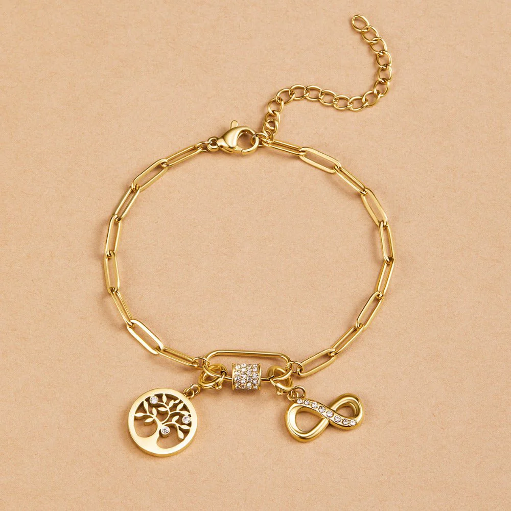 Crystal & Gold Infinity Charm - Image 5