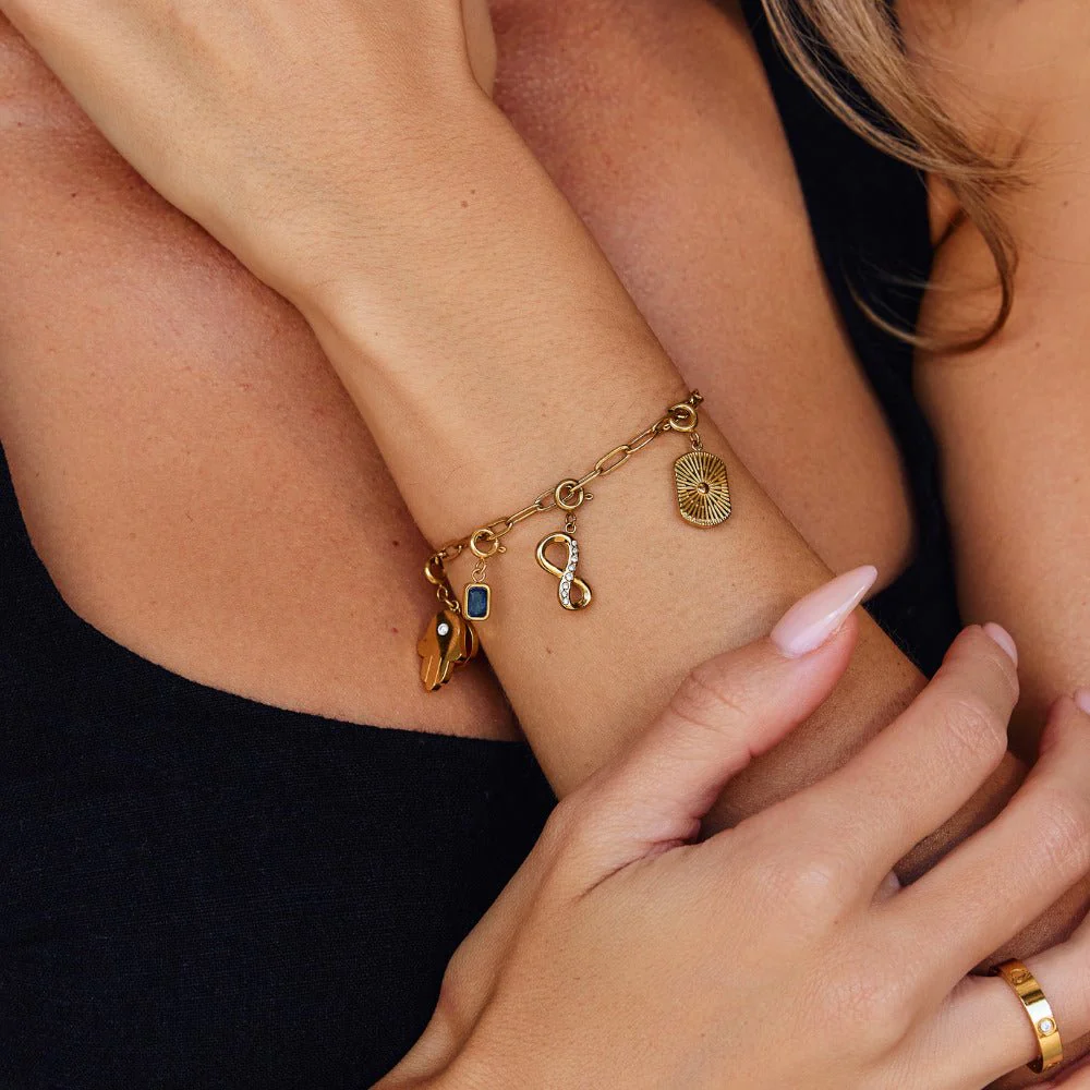 Crystal & Gold Infinity Charm - Image 6