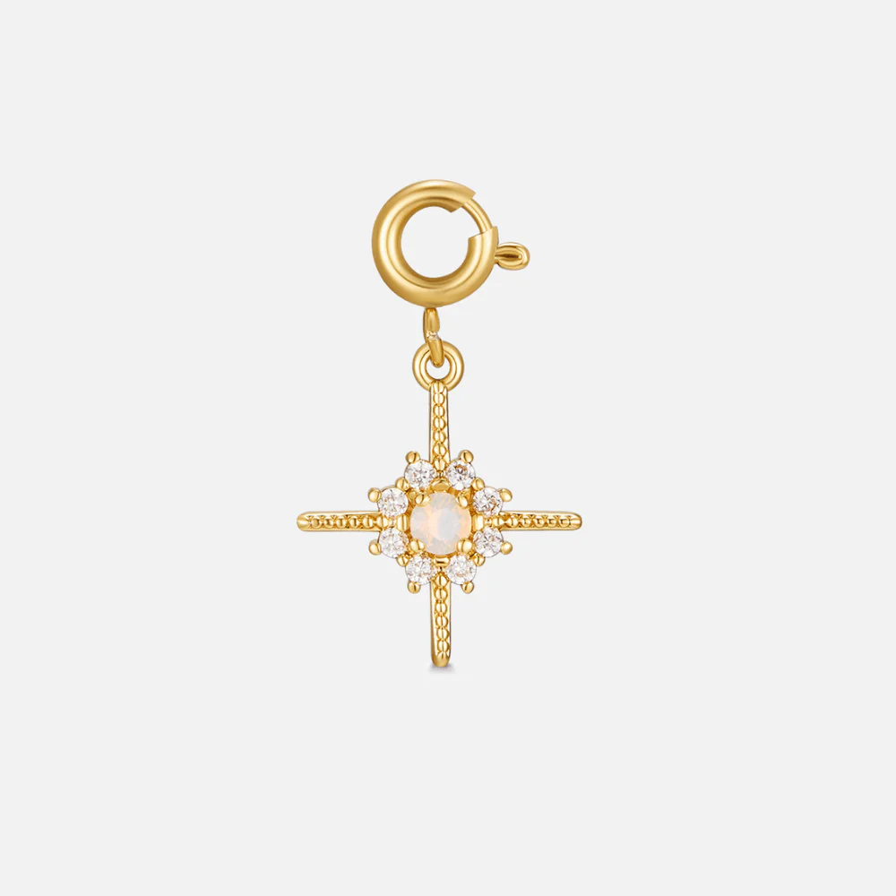Crystal North Star Charm