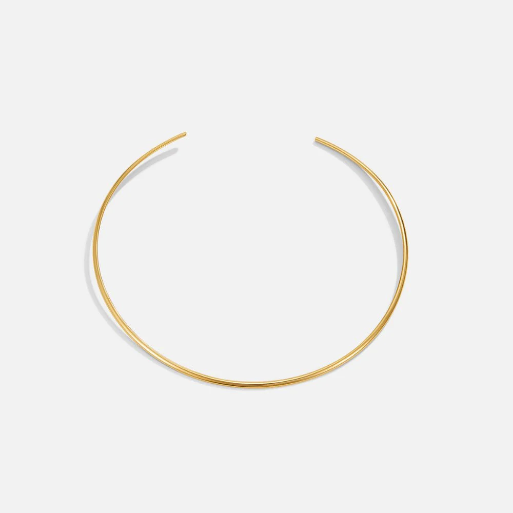 Dainty Gold Collar Necklace - Image 3