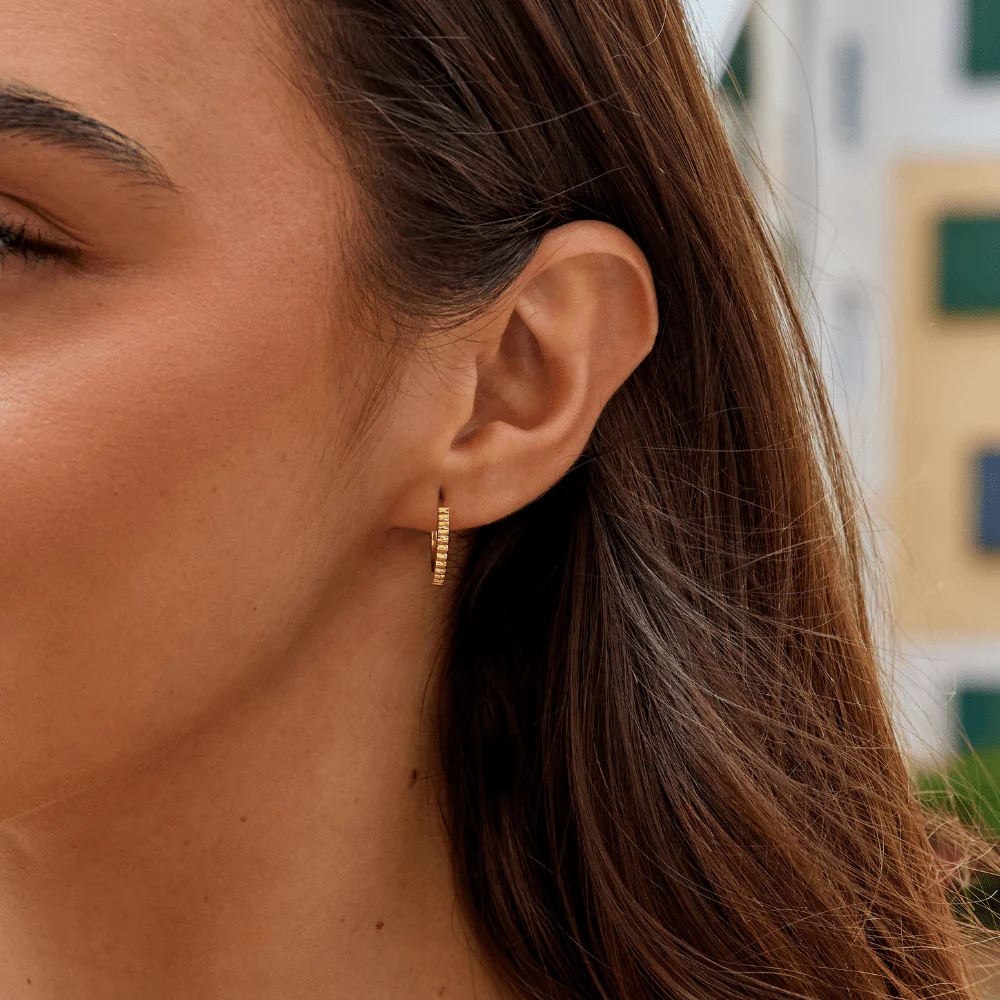 Dakota Mini Hoop Earrings - Image 2