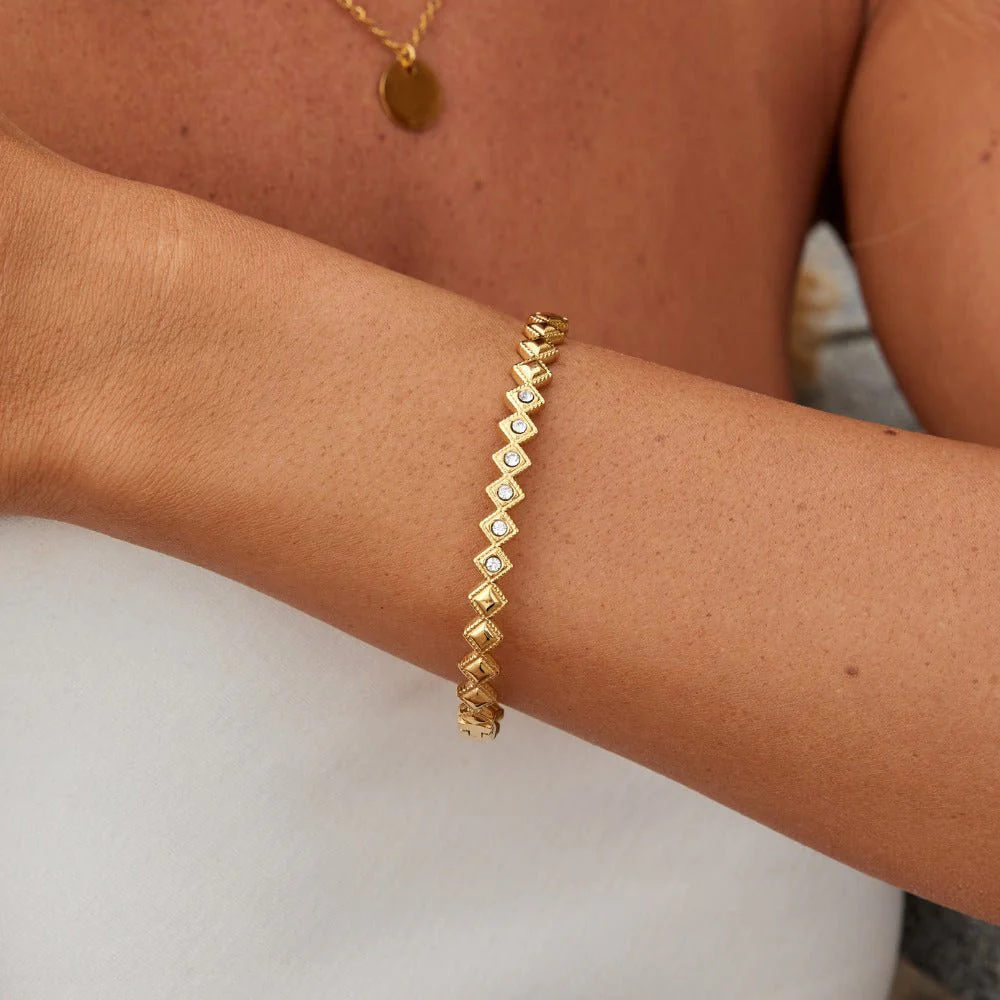Elle Crystal Marquise Bangle - Image 2