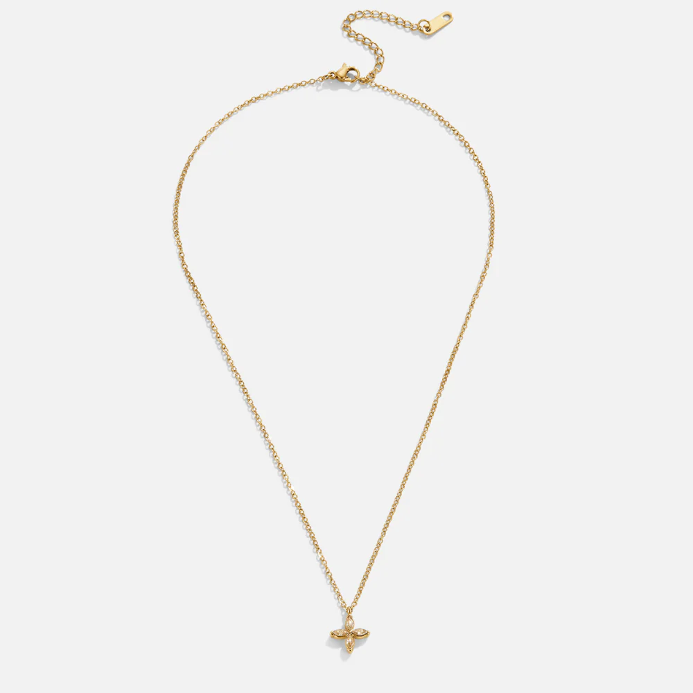 Elowyn Crystal Petal Necklace - Image 4