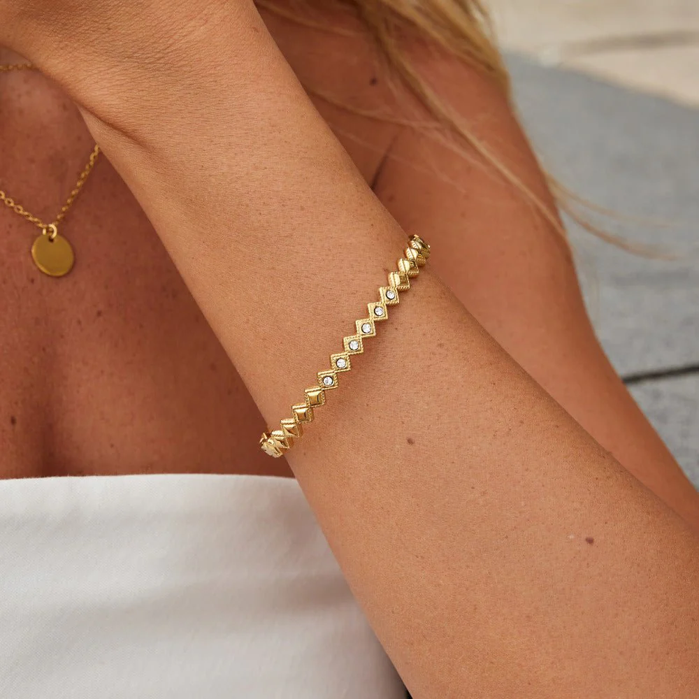 Elle Crystal Marquise Bangle - Image 5