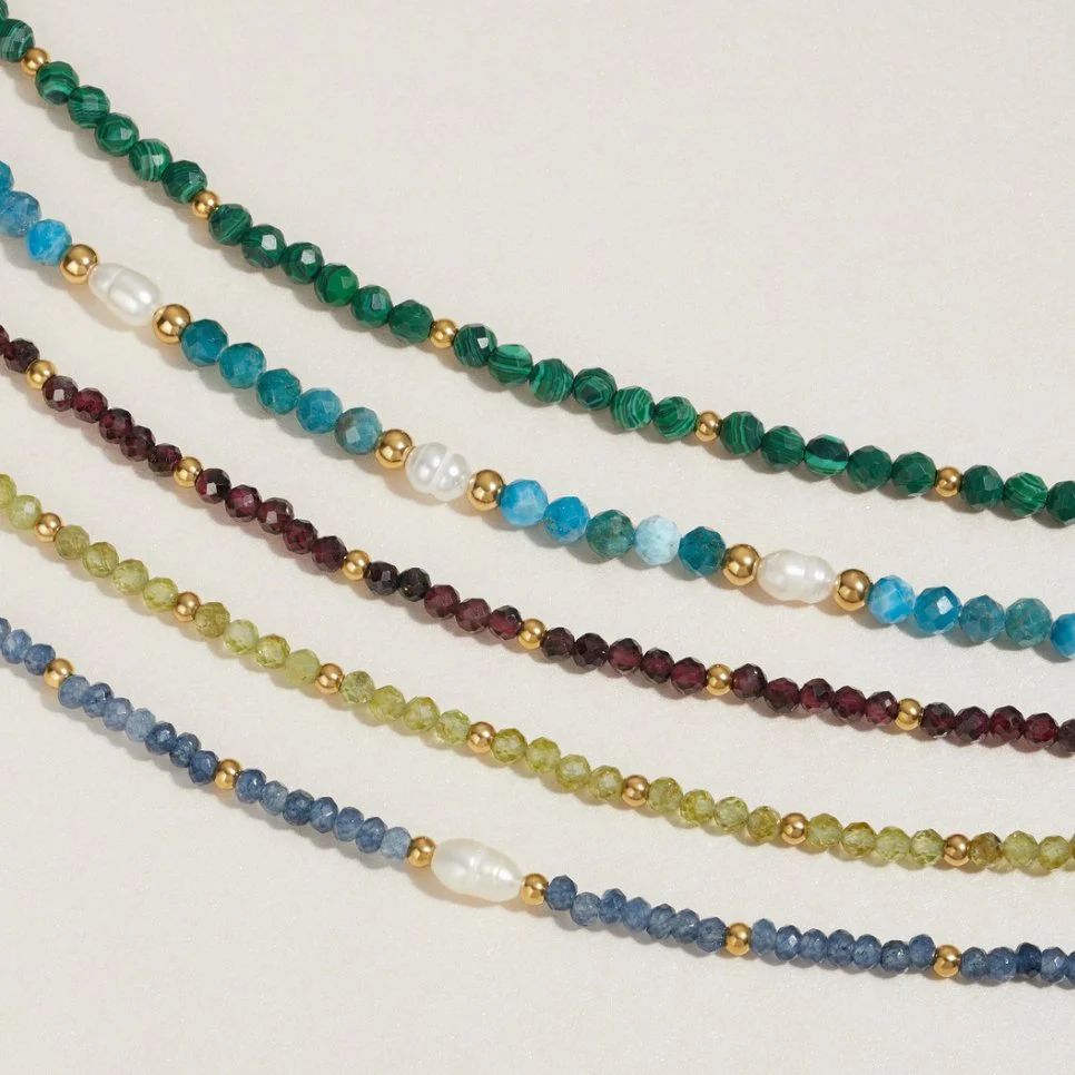 Emerald Green Beaded Bracelet - Image 7